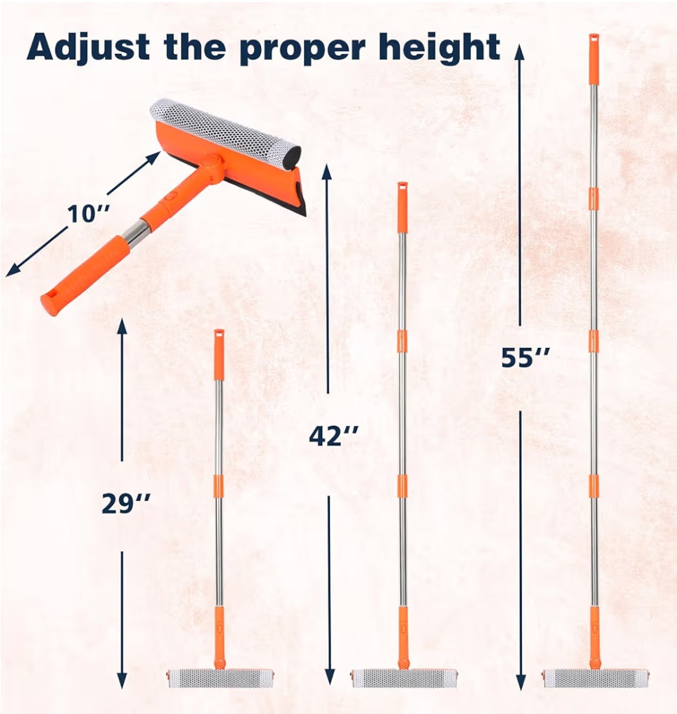 Professional 2-in-1 Window Squeegee