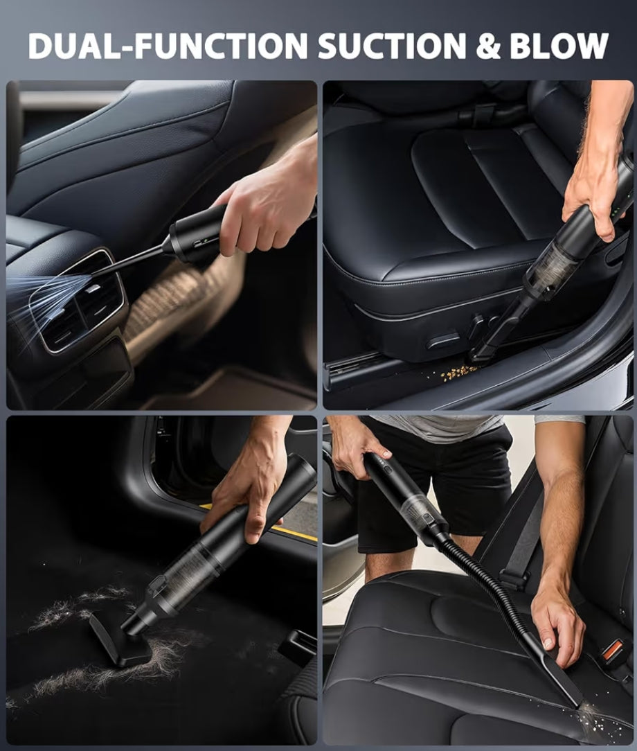 Voice-tank Handheld Car Vacuum.