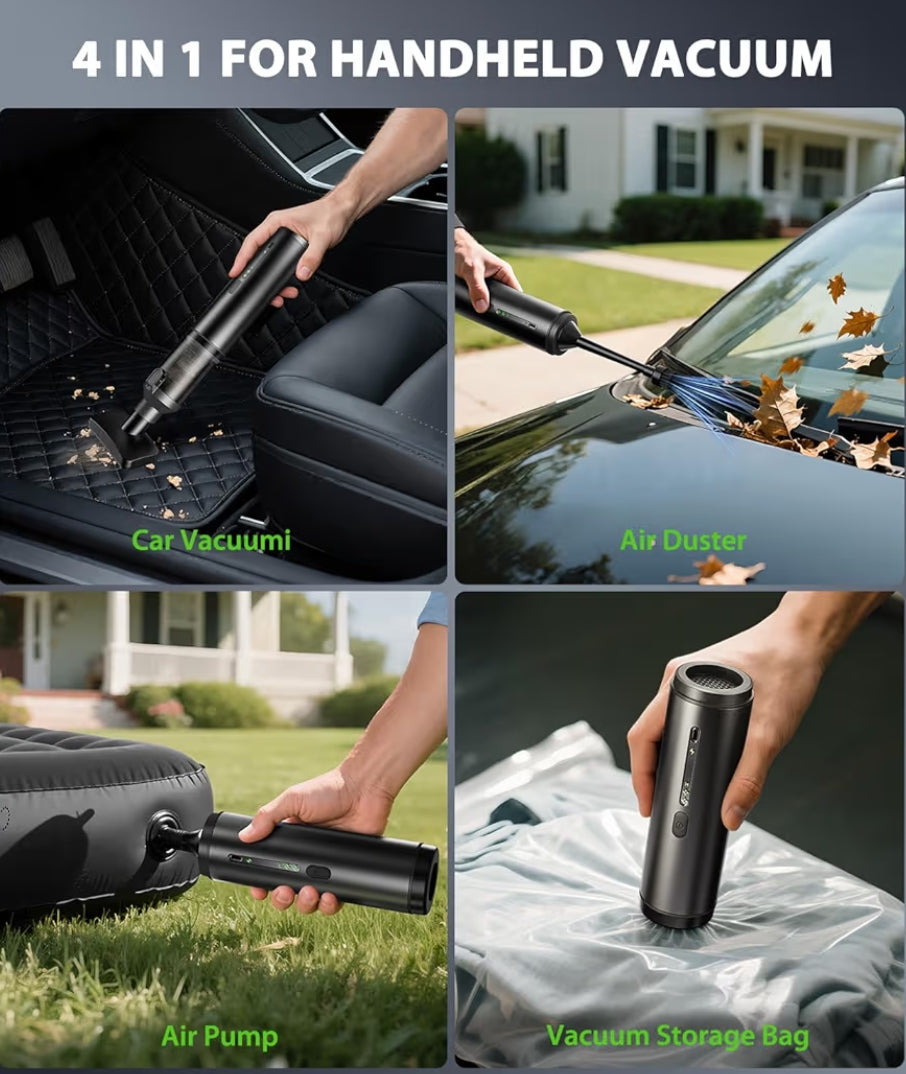 Voice-tank Handheld Car Vacuum.