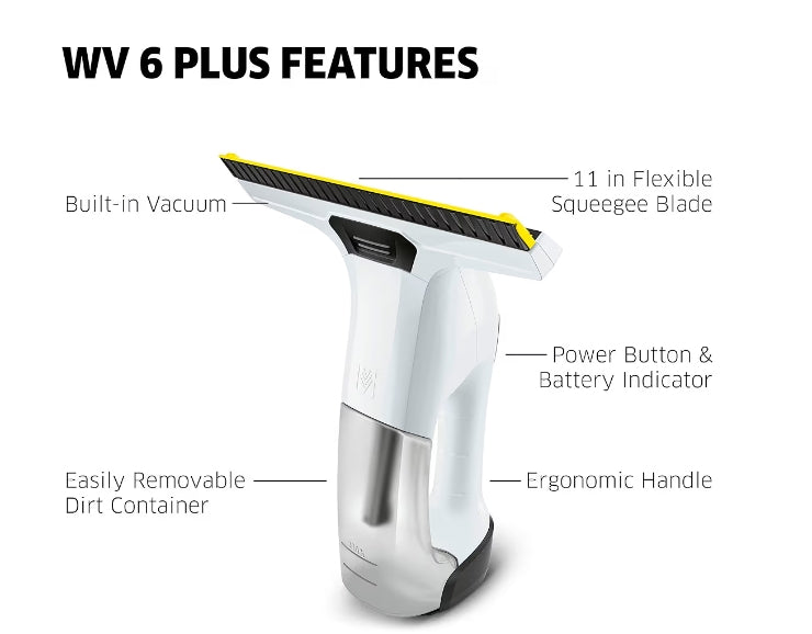 Kärcher WV 6 Electric Window Vacuum Squeegee